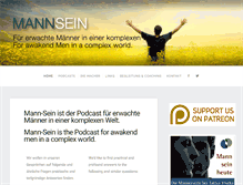Tablet Screenshot of mann-sein.ch